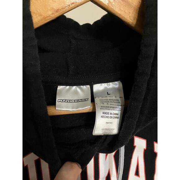 Mario Kart Men’s Size Large Black Hoodie Cotton Blend Nintendo - Picture 3 of 10